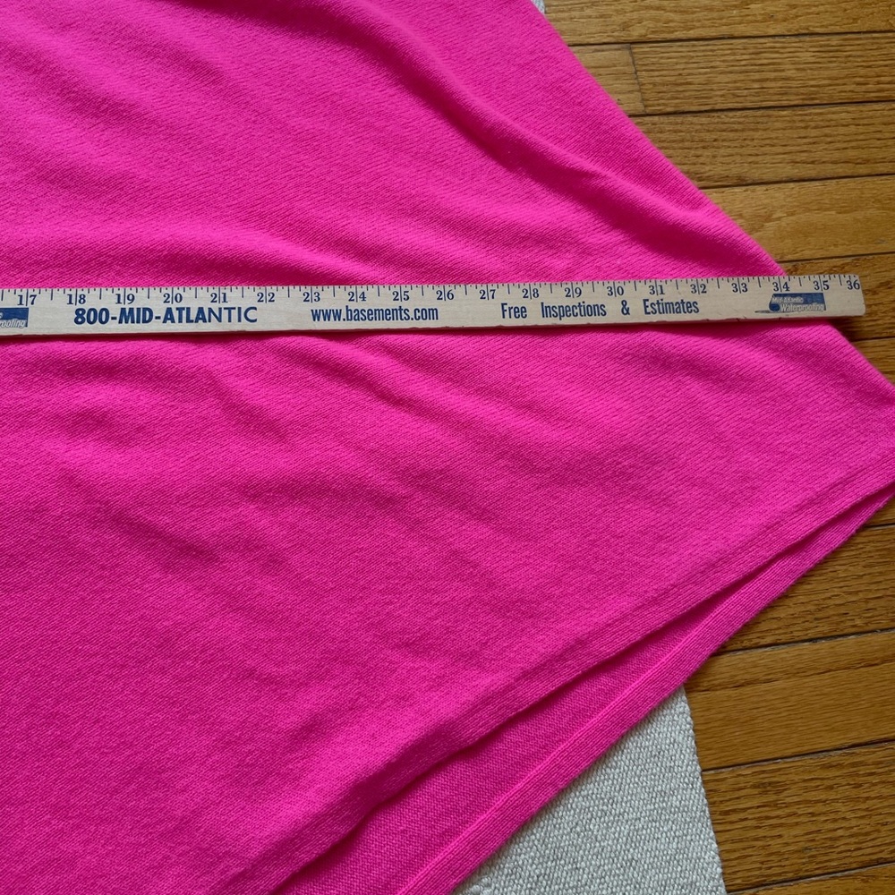 Lilly Pulitzer 100% Cashmere Bright Pink Poncho Wrap One Size Soft Luxury - Picture 5 of 6